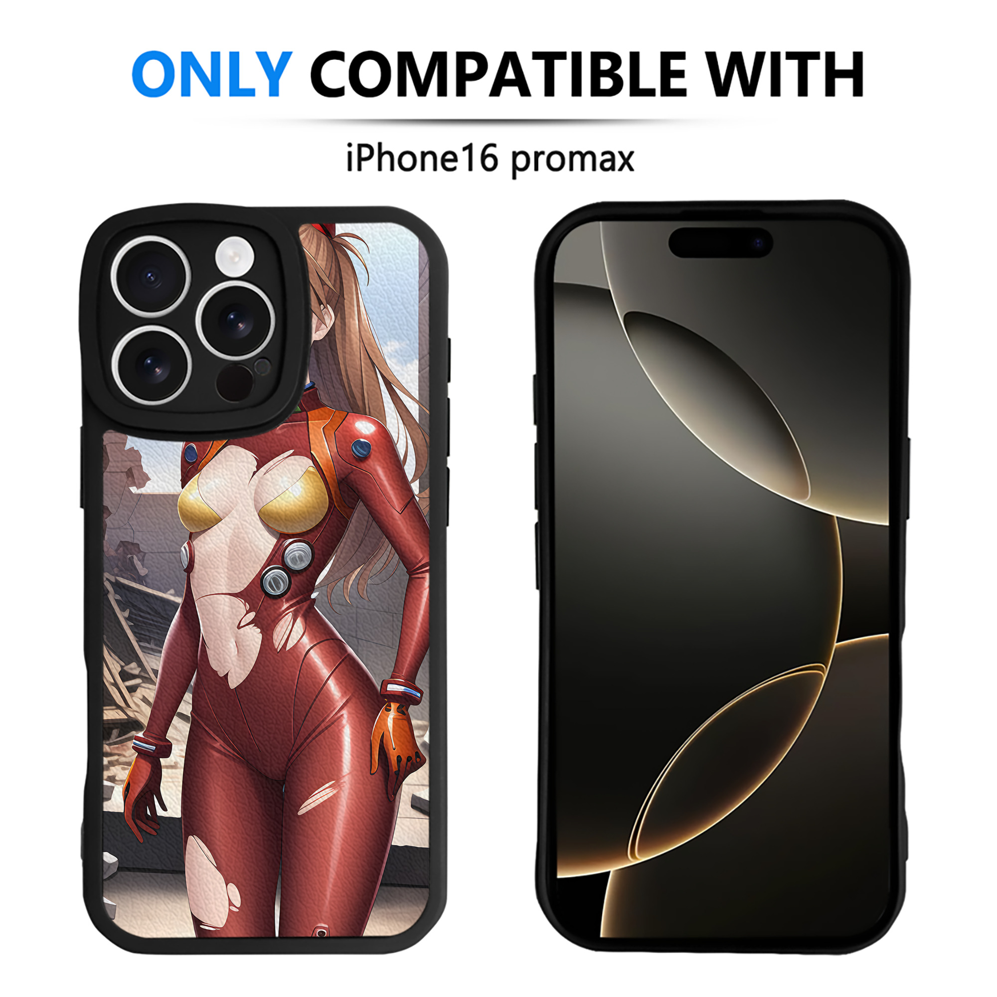 （画像用） EVA 新世紀エヴァンゲリオン 【iPhone 16シリーズ対応】シリコンスマホケース（レザー調） 材質：シリコン